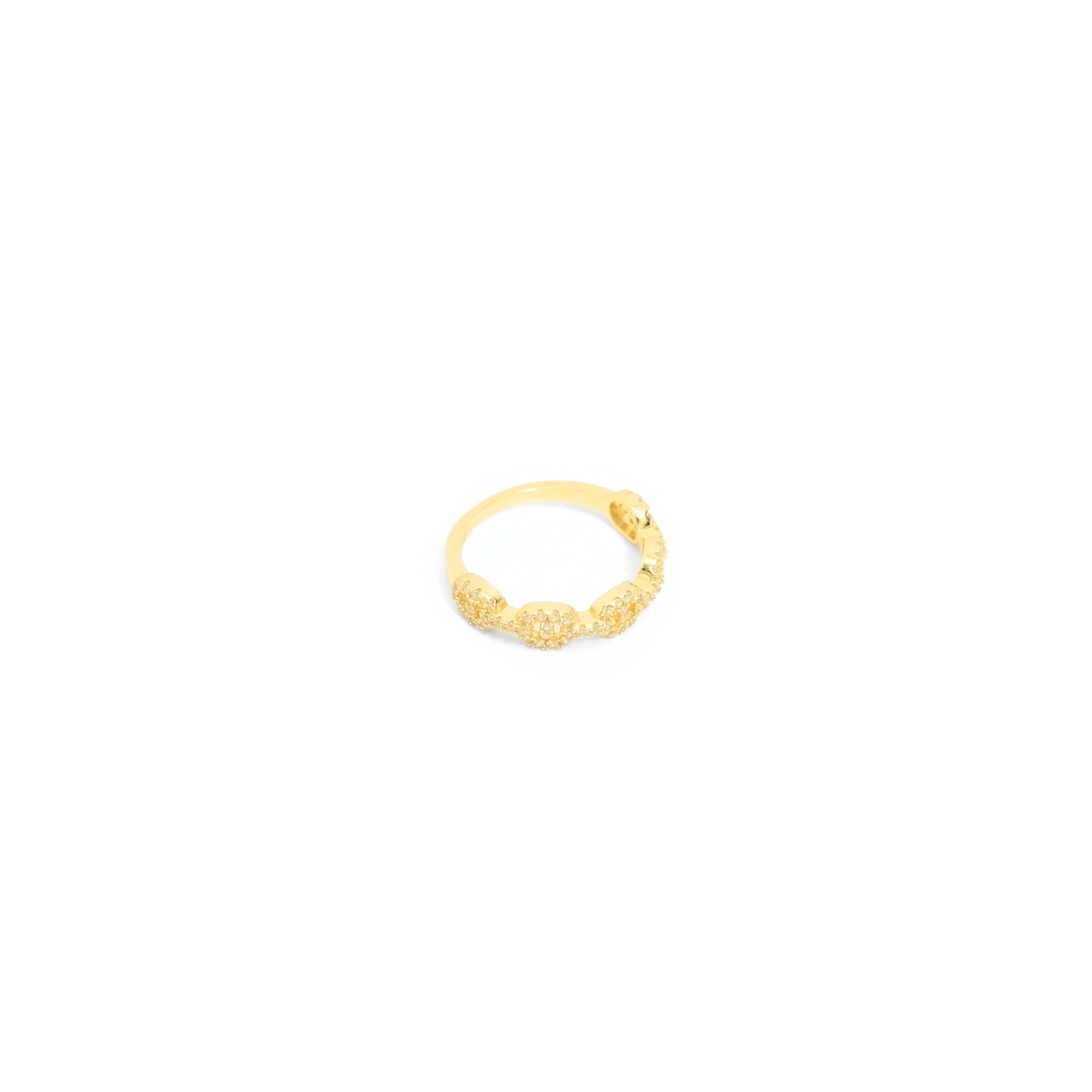 Zirconia Chain Ring