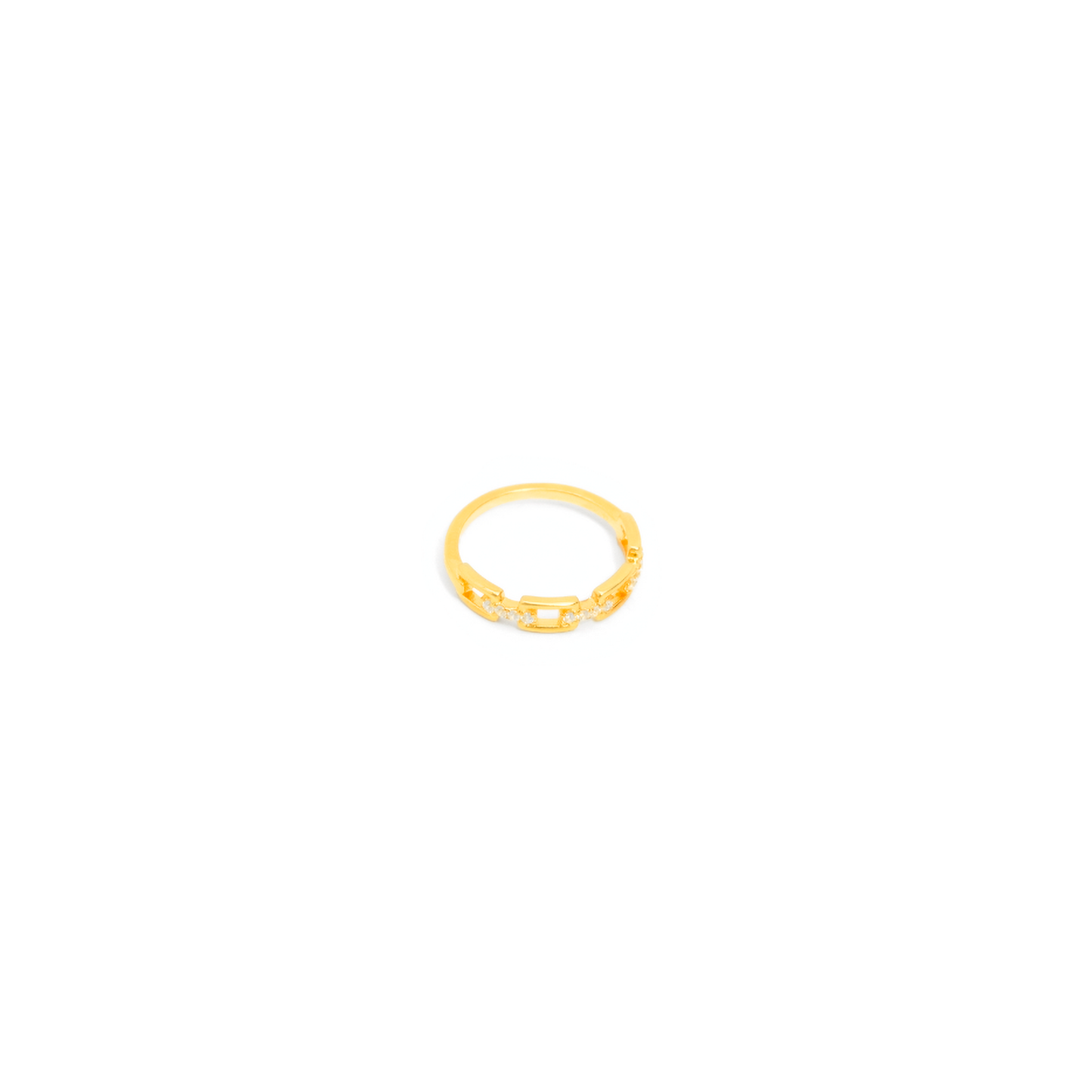 Chain Zirconia Ring