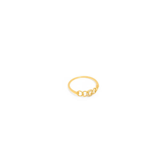 Chain Zirconia Ring