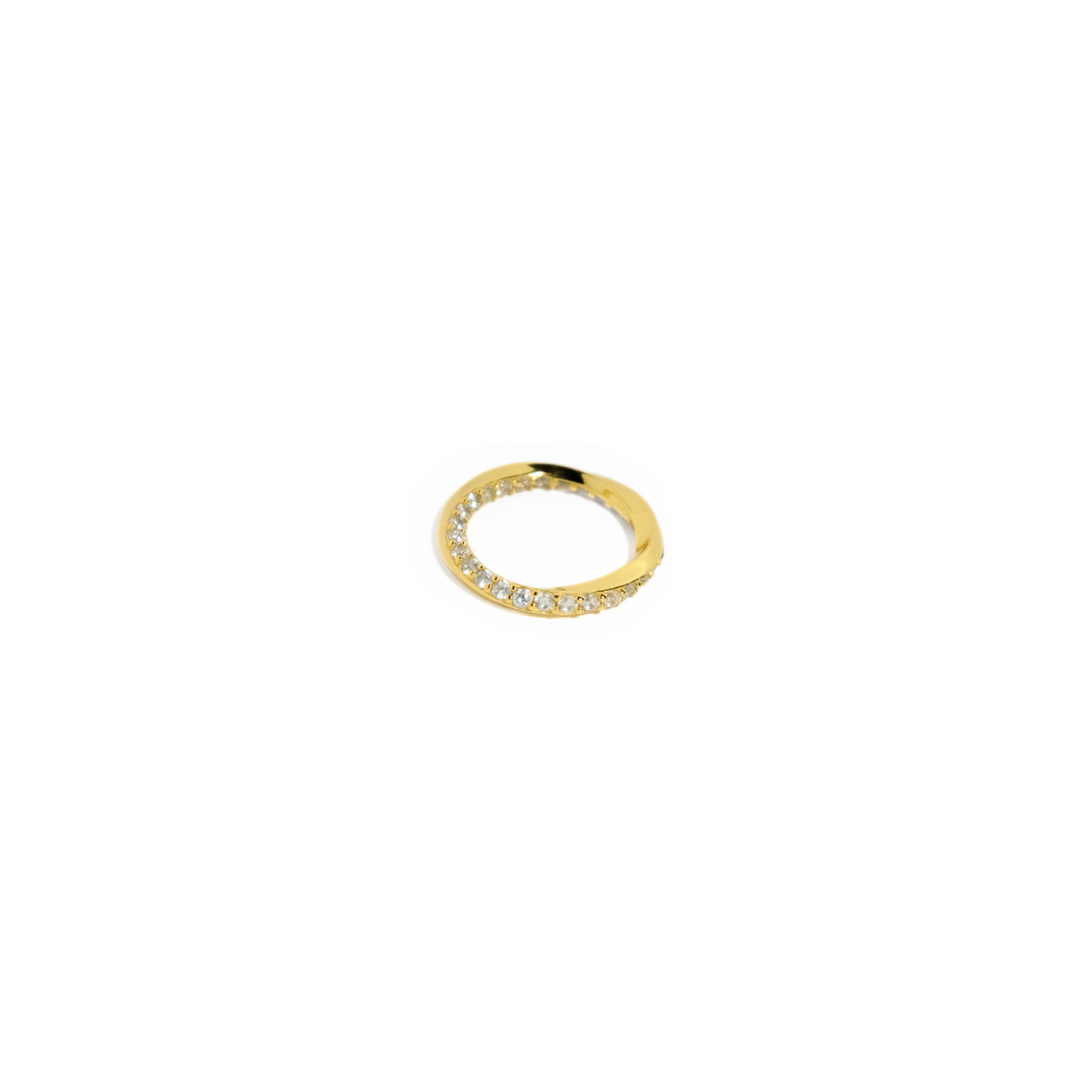 Twisted Zirconia Ring