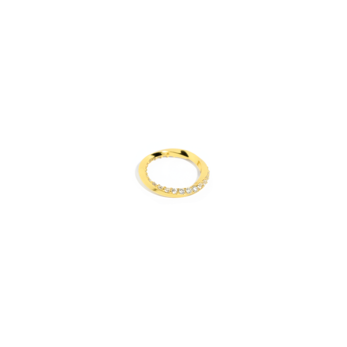 Twisted Zirconia Ring