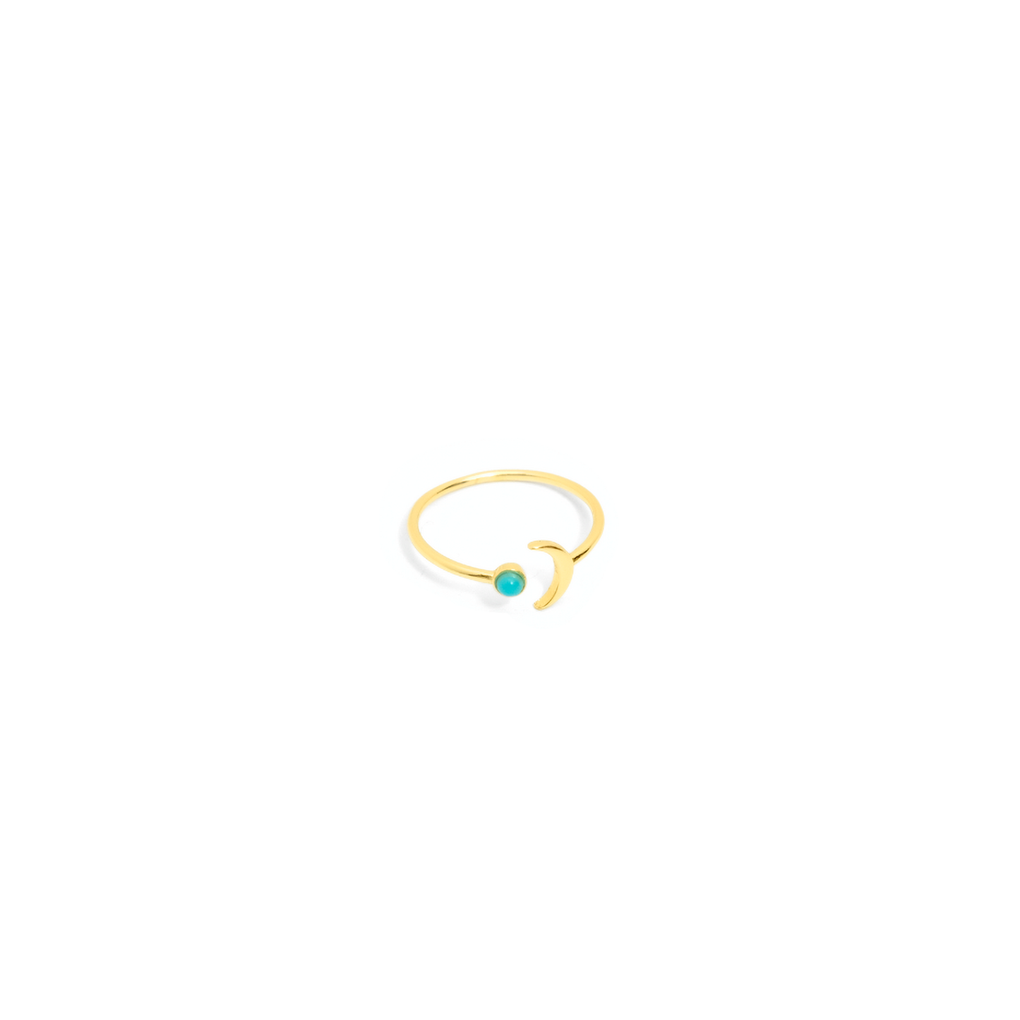 Moon Turquoise Ring