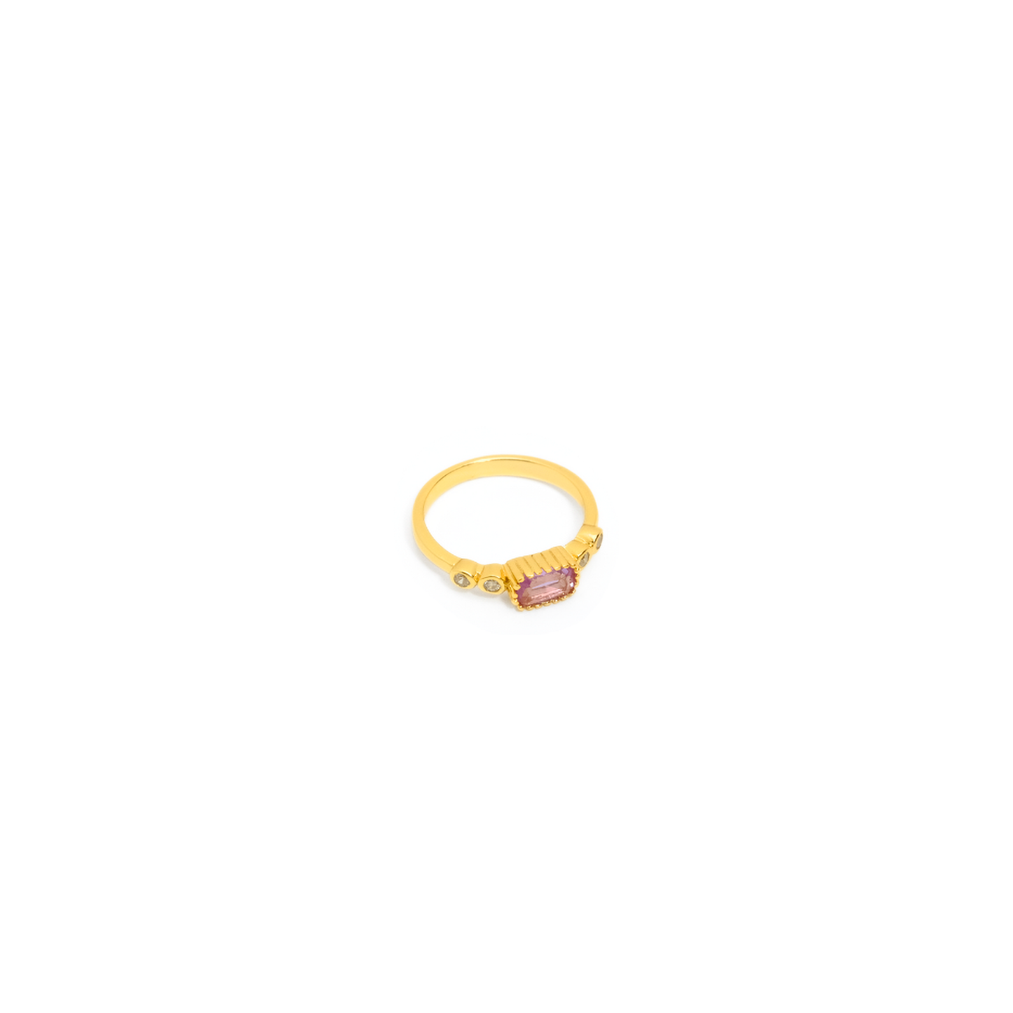 Rectangular Mineral Stone Ring