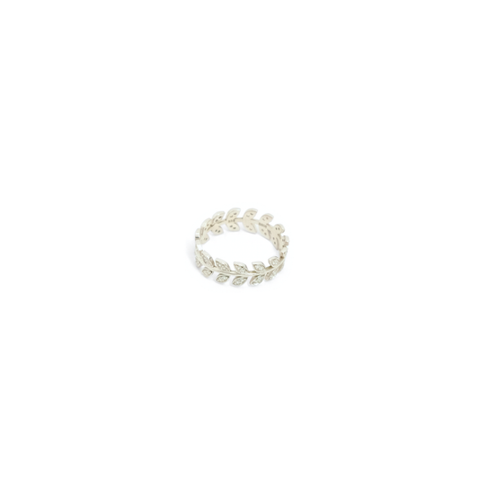 Leaves Zirconia Ring